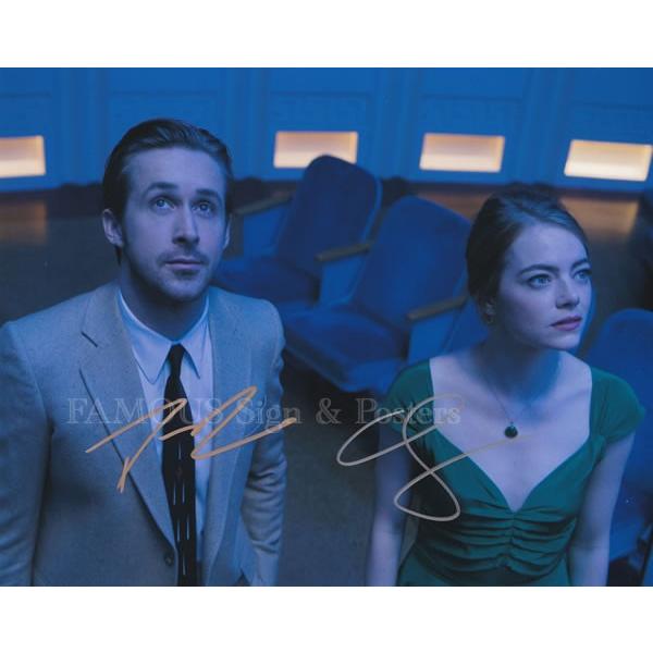 ララランド 直筆サイン入り写真 コレクション 趣味 La Land 映画グッズ エマストーン 映画 La 映画 ライアンゴズリング オートグラフ サイン ポスターズ ブロマイド S 5054 フェーマス