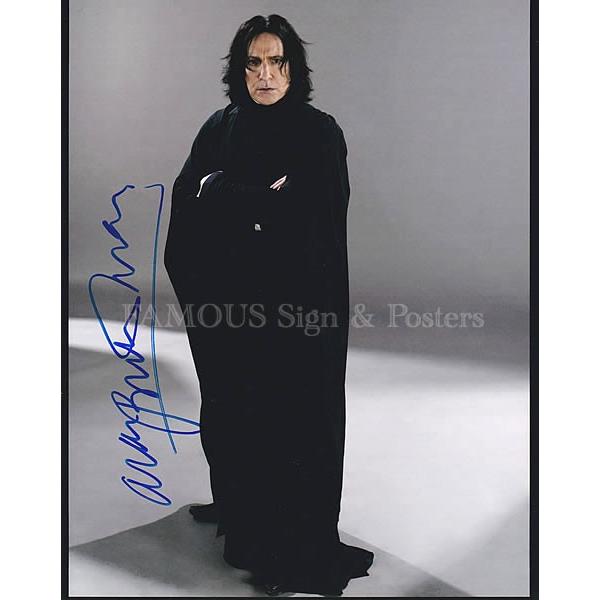 サイン ポスターズ 映画 スネイプ先生 映画 直筆サイン入り写真 S 5510 フェーマス オートグラフ 映画グッズ ハリーポッター アランリックマン グッズ ブロマイド スネイプ先生
