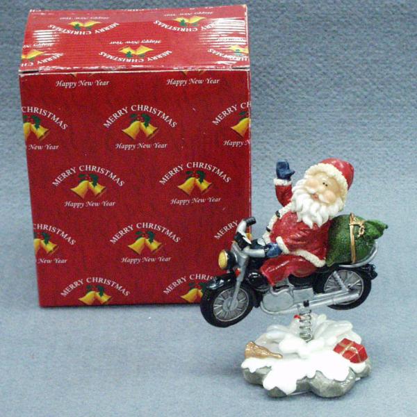 サンタ バイク 昭和レトロ クリスマス かわいい置物 : アートジャパン