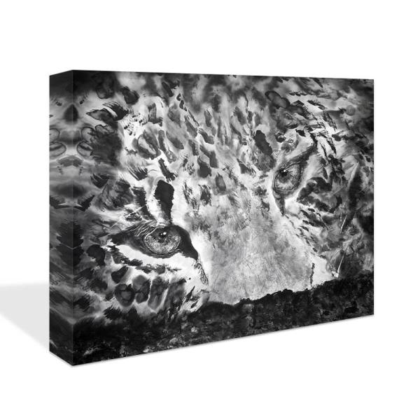 豹 アートパネル 樹上 本田一誠 ファブリックパネル 25cmx30cm 壁掛け