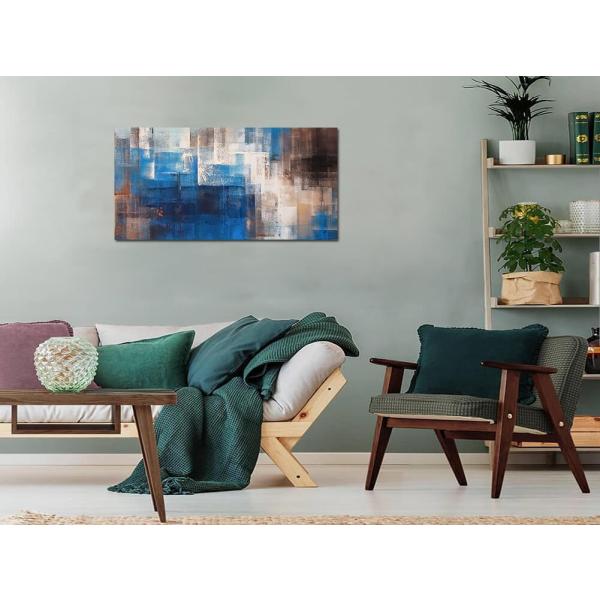 絵画 北欧風の壁アートNORDIC BLUE ABSTRACT インテリア 壁掛け アート