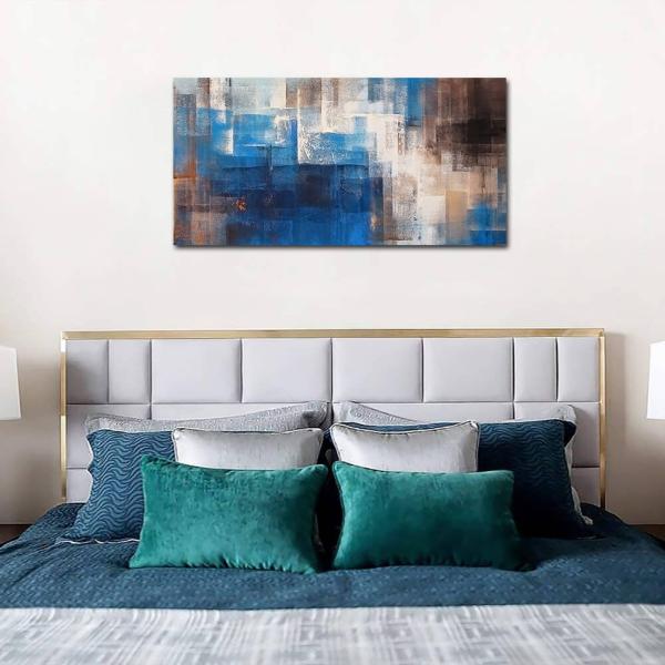 絵画 北欧風の壁アートNORDIC BLUE ABSTRACT インテリア 壁掛け アート