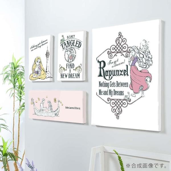 Disney 4枚セット アートパネル 塔の上のラプンツェル Rapunzel 