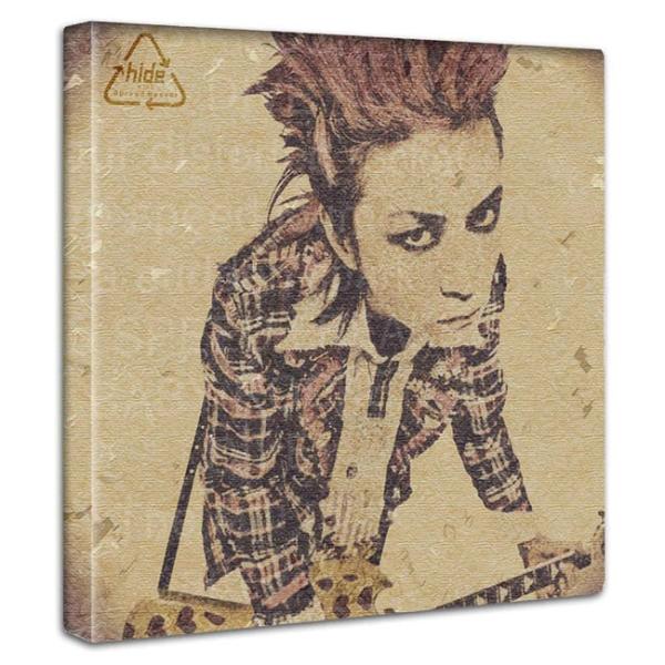 hide絵画 アートパネル ヒデ hide 30cm キャンバス製 アート 絵 インテリア 国産