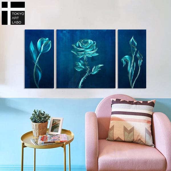 絵画 青の花 バラ 抽象 おしゃれ 壁掛け 絵 モダン リビング 店舗 壁飾り インテリア 玄関 3枚組 W1cm Buyee Buyee 日本の通販商品 オークションの代理入札 代理購入
