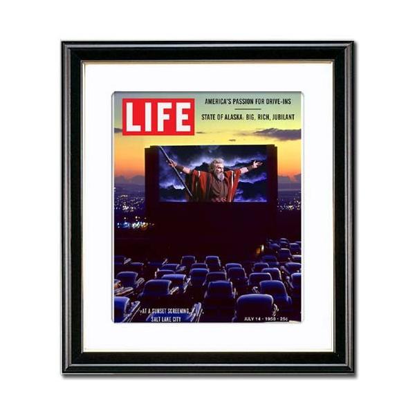 アートパネル LIFE 額入り ポスター インテリア アートフレーム 壁掛け 絵 ライフ 表紙 復刻 十戒