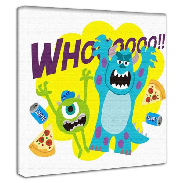 【有名人・キャラクターアートパネル】 ファブリックパネル モンスターズインク かわいい アートパネル アニメ