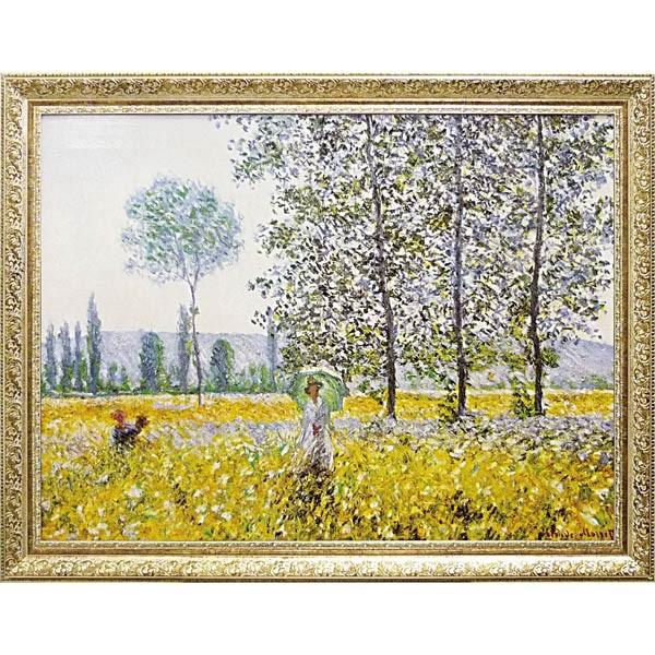 モネページ モネ Champs au Printemps 1884 絵画 壁掛け アート フレーム おしゃれ