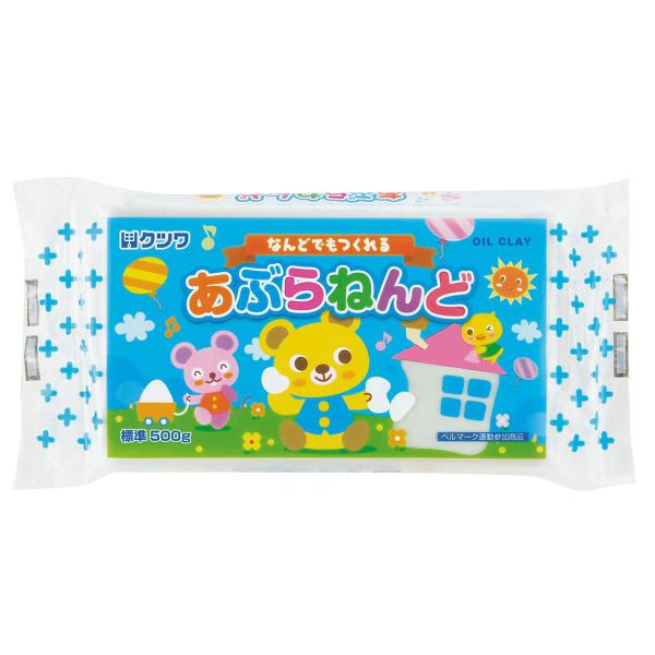 サイズ：80×150×20mm重量：約500g材質：炭酸カルシウム、潤滑油、蝋石、油脂何度でも作れる、白いあぶらねんどです。ベルマーク運動参加商品。