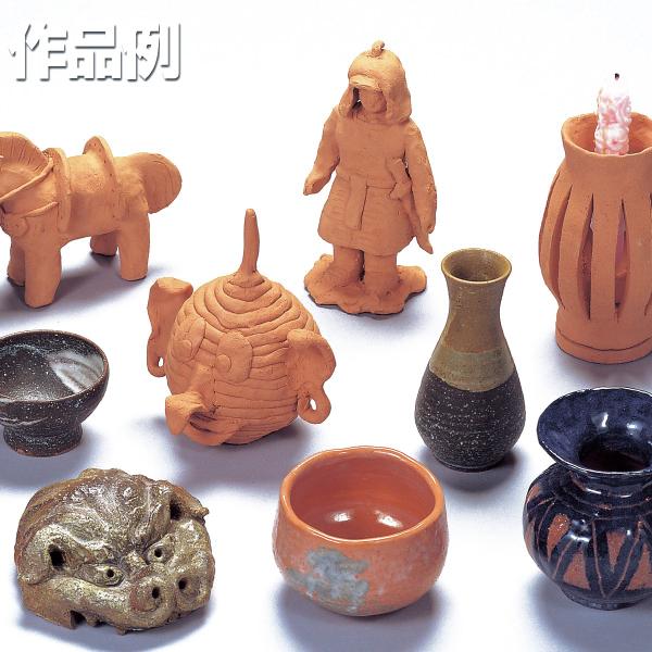 謎の像！ 多色陶器粘土人物像 約30cm 造形作家『あの～、ダイソーのオーブン粘土で作ったんですけど