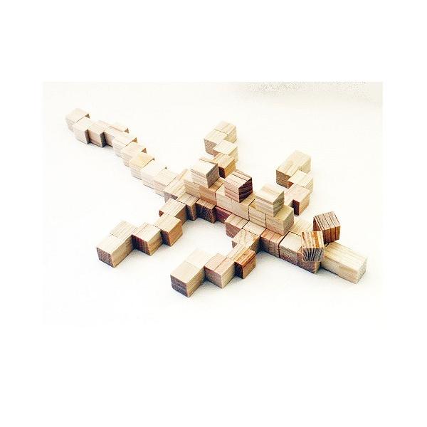 ひのきブロック 1cm角 3,700個入 アイスタジオ PC8 【 木材 木工