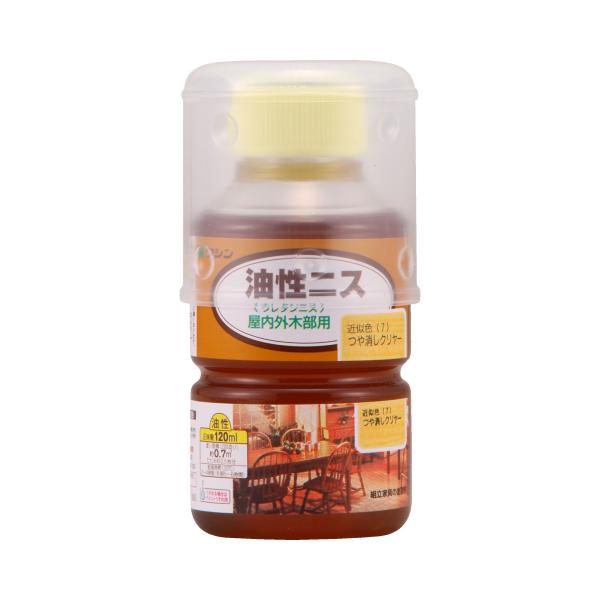 容量：120mL油性：飴色の塗膜が深みを生み出します用途：屋内木部、木工作品、実用家具、ひさしのある屋外木部(ドアなど)塗り面積：2回塗りで、たたみ約0.5枚乾燥時間：約3〜4時間／20℃ 約5〜6時間／冬期うすめ液：ペイントうすめ液 また...
