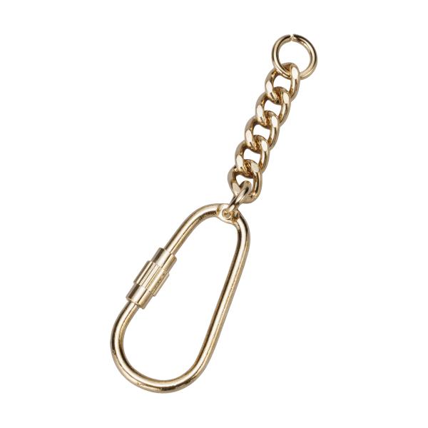 メール便可 ] サンエス キーホルダー カラビナ あずきチェーン 全長