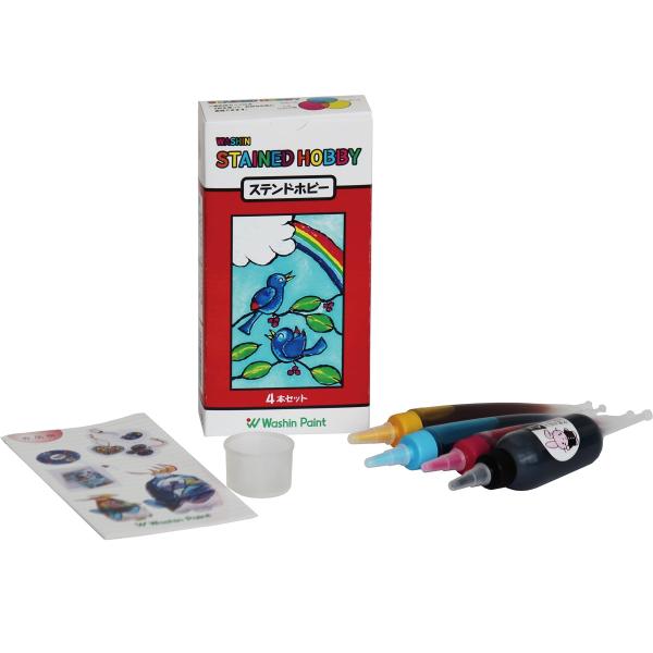 水溶性 ステンド 絵の具 ワシン ステンドホビー 4本セット 【 ステンドグラス ペイント 】 :153106:画材・ものづくりのアートロコ - 通販 - Yahoo!ショッピング 水溶性 ステンド 絵の具 ワシン ステンドホビー 4本セット 【 ステンドグラス ペイント 】 :153106:画材・ものづくりのアートロコ - 通販 - Yahoo!ショッピング