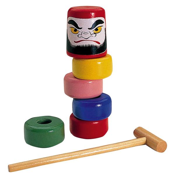 だるま落とし 完成品 民芸品 昔 おもちゃ 玩具 だるま落とし 画材 ものづくりのアートロコ 通販 Yahoo ショッピング