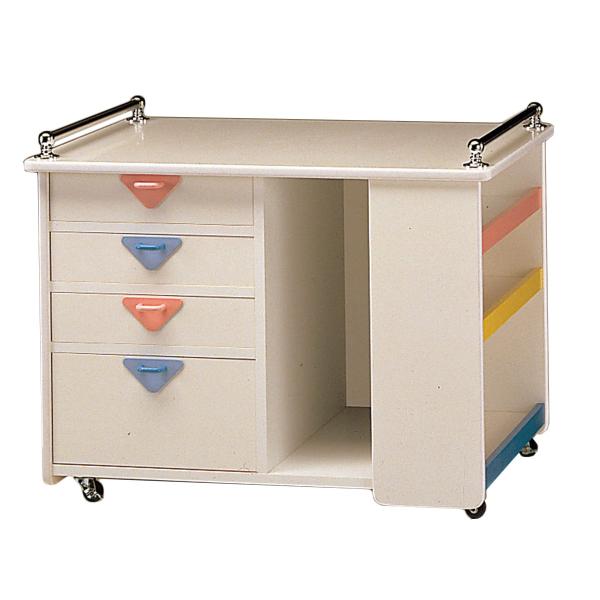 メーカー直送品 代引きキャンセル不可 工作用品収納ワゴン 材料 5680型 整理 棚 用具 収納 材料 用具 収納 m 画材 ものづくりのartloco