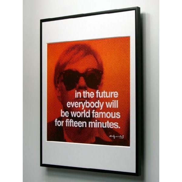 出荷区分B】アンディ・ウォーホル 15分間 額付ポスター Andy Warhol