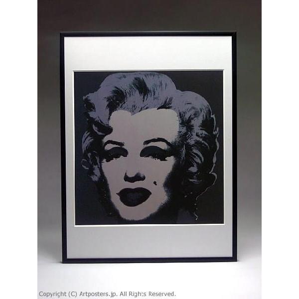 出荷区分B】アンディ・ウォーホル マリリン(ブラック) 額付ポスター