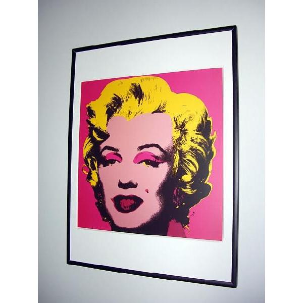 【出荷区分B】アンディ・ウォーホル　マリリン・モンロー(ホット・ピンク)　額付ポスター Andy Warhol:Marilyn Monroe  (Marilyn), 1967 (hot pink) :1700-FISET:アートポスターズ - 通販 - Yahoo!ショッピング