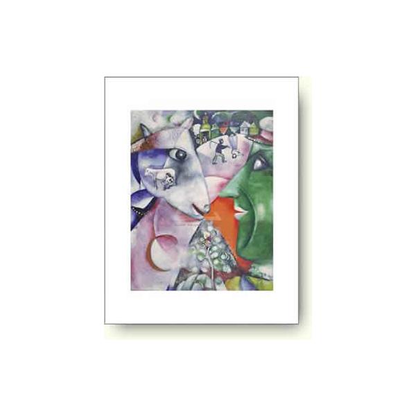 yo׋敪CzA[g|X^[ }NEVK[ Ǝ, 1911N@Marc Chagall: I and the Village, 1911