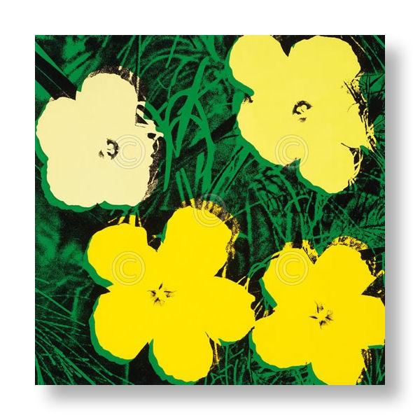 【出荷区分D】アンディ・ウォーホル：フラワー　Andy Warhol: Flowers, 1970 (4 yellow) アートポスター