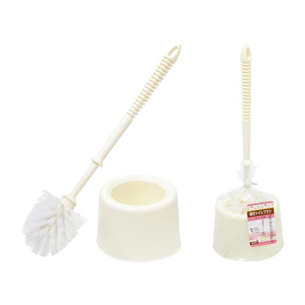 握りやすく使いやすいハンドルの柄付きトイレブラシケース付き商品サイズ約：11.4×36cm(収納時)ブラシ全長約35cm