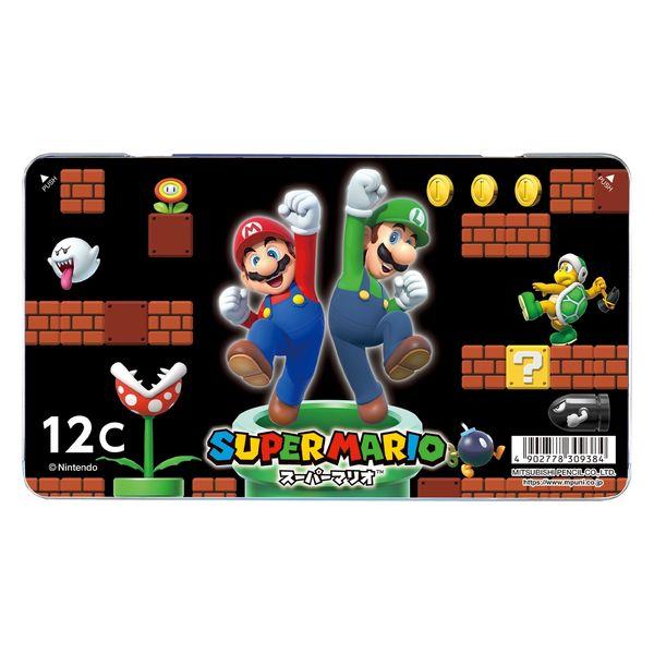 三菱鉛筆 スーパーマリオ 色鉛筆 12色 : ギャラリーれんげ Yahoo!店
