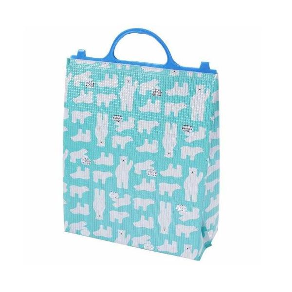 ・軽量で手軽に使える保冷バッグ　食品や飲み物等の保冷に便利なシロクマ柄アルミ製保冷バッグです。・外気を遮断　断熱性の高い素材で保冷効果が高く、冷凍食品のお買い物などに便利です。　市販の保冷剤を併用すれば、さらに保冷効果がアップします。・ワイ...