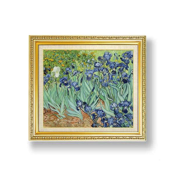 ゴッホ アイリス F10 油絵 直筆仕上げ 複製画 額縁付 絵画 販売 10号 油彩 風景画 673 599mm 送料無料 Buyee Servis Zakupok Tretim Licom Buyee Pokupajte Iz Yaponii