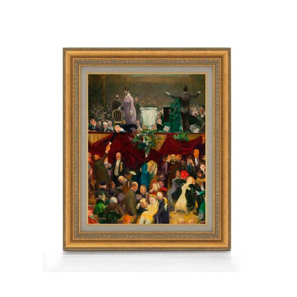 【油絵 直筆仕上げ】ジョージ・ベローズ The Sawdust Trail F6 【額入り】 絵画 販売 6号 油彩 風景画 558×467mm 複製画 送料無料 プレゼント ギフト