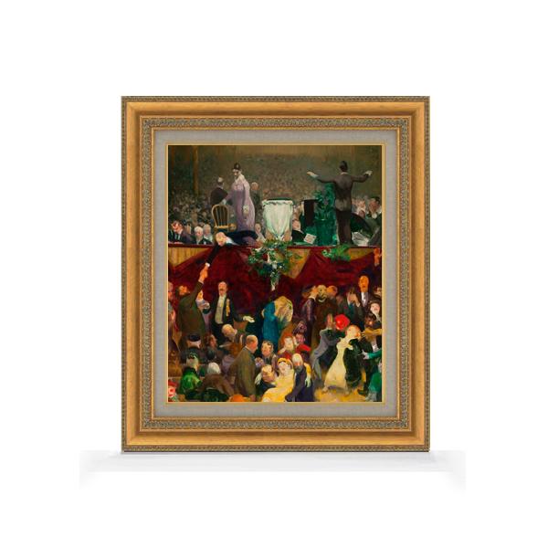 【油絵 直筆仕上げ】ジョージ・ベローズ The Sawdust Trail F8 【額入り】 絵画 販売 8号 油彩 風景画 602×528mm 複製画 送料無料 プレゼント ギフト