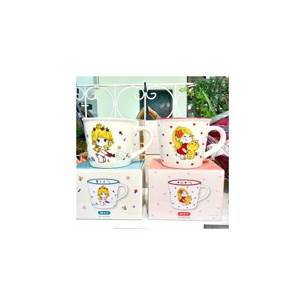 【レア】新品　水森亜土　キラキラ　マグカップ　2個セット　亜土ちゃん レア】新品 水森亜土 キラキラ マグカップ 2個セット 亜土ちゃん