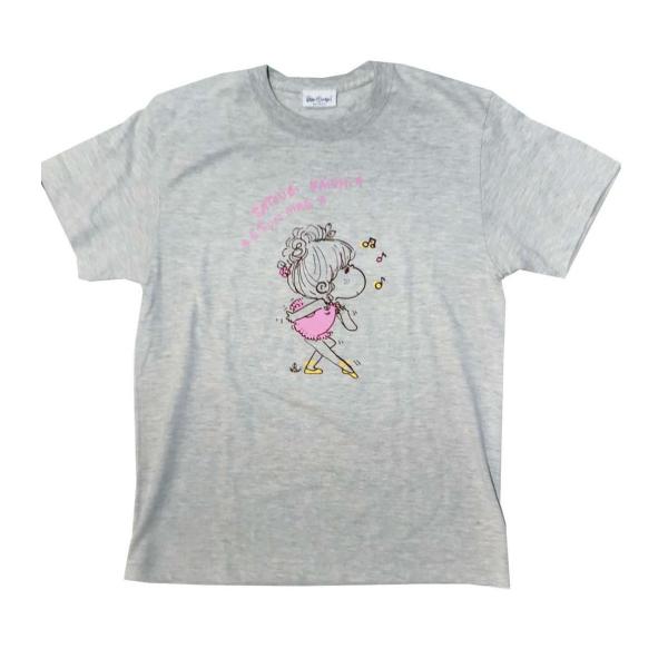 水森亜土 半袖tシャツ バレエ02 ホワイト オートミール フリーサイズ 男女兼用 ゆったり かわいい 大人カジュアル シンプル イラスト T Baree W O アートサロン和錆 通販 Yahoo ショッピング