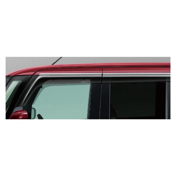 【シフォン・LA650F/LA660F】ワイドバイザー（ステンレスモール付）【スバル純正】★08610F2042