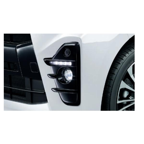 【シフォン・LA650F/LA660F】ＬＥＤフォグランプガーニッシュ（ルーバー）【スバル純正】★08400F2325