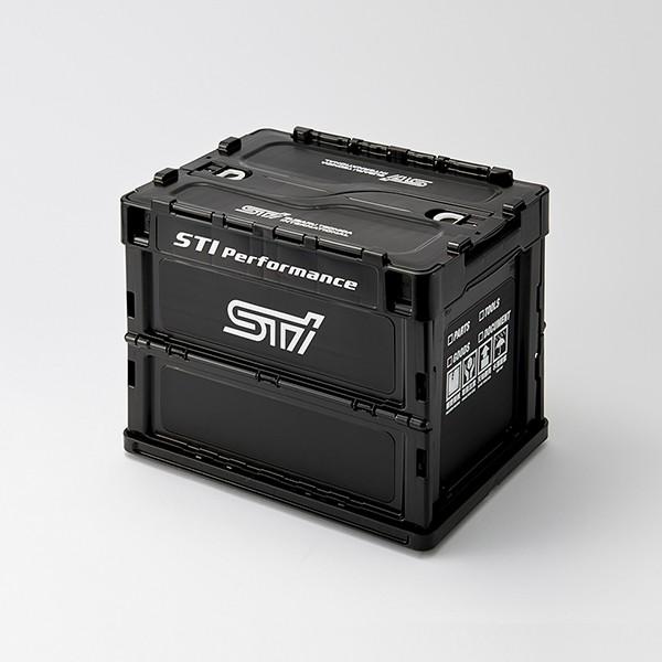 ■ＳＴＩ折りたたみコンテナ S新品商品です。 　　　　　　　　【商品番号】STSG17100150 ●スタッキングして効率的に工具や荷物を整理STIロゴが入った折りたたみコンテナカー用品や日用品、書類等の整理に便利なコンテナです。大きな工具...