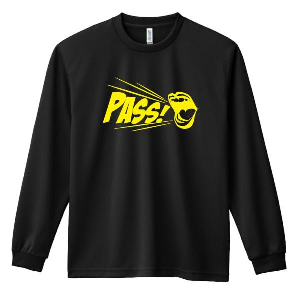 バスケ ロンT 長袖Tシャツ メンズ 練習着 「PASS!」 (AW)