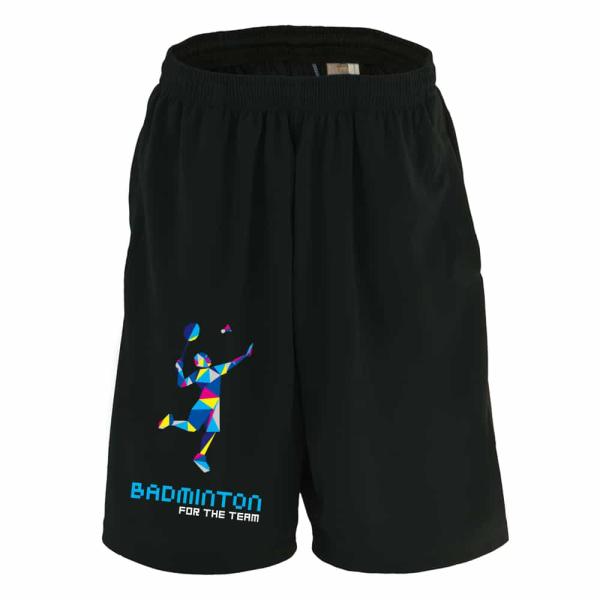 バドミントン ハーフパンツ メンズ ジュニア 「ポリゴンシルエットのバドミントン」 (AW)