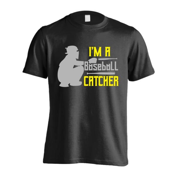 野球 Tシャツ ウェア 半袖 メンズ 練習着 「I'M A CATCHER」 (AW)