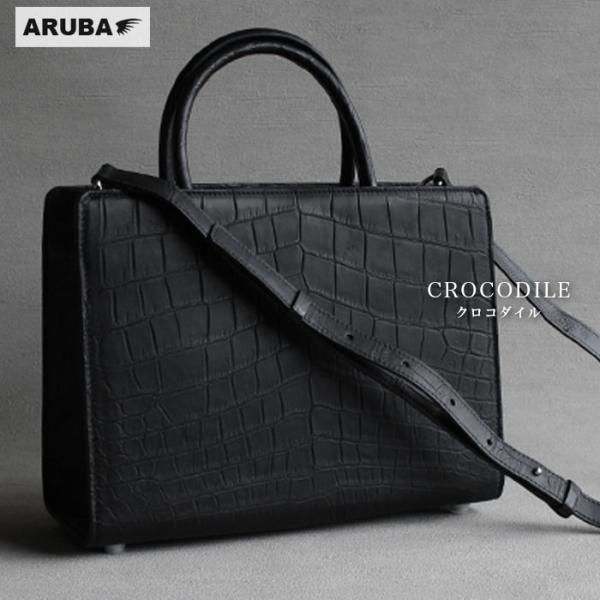 クロコダイル ミニトート トートバッグ 2way ハンドバッグ バッグ