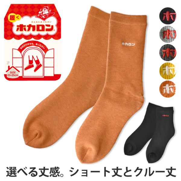 ホカロン 靴下 ソックス 毛布ソックス レディース 婦人 裏起毛 履くホカロン 暖 冷え対策 選べる丈 ショート丈 クルー丈 厚手 セール ladys 爆買