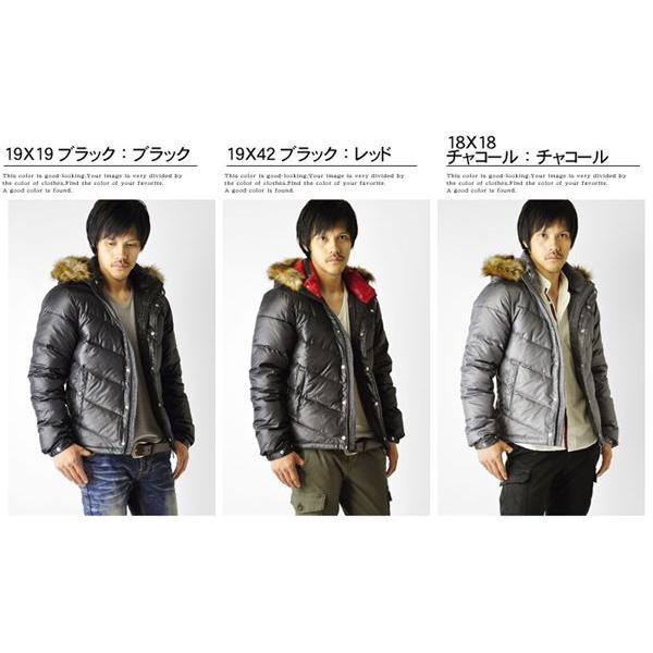 ファー付きフード付きダウンコート メンズ ダウンジャケットフェイクファーフード Vキルト セール Buyee 日本代购平台 产品购物网站大全 Buyee一站式代购 Bot Online