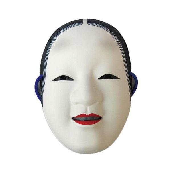 民芸品　お面　(美品) 民芸品お面 小面 和柄 和風 マスク 仮面 仮装 変身 : ARUNE仮装