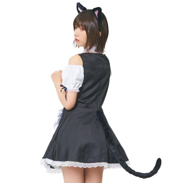 けもみみしっぽセット 黒ねこ コスプレ コスチューム インスタ映え  撮影会 衣装