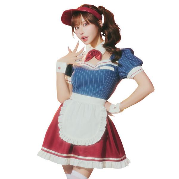 ドライブインレトロダイナー ダイナー レディース 女性用 コスプレ コスチューム