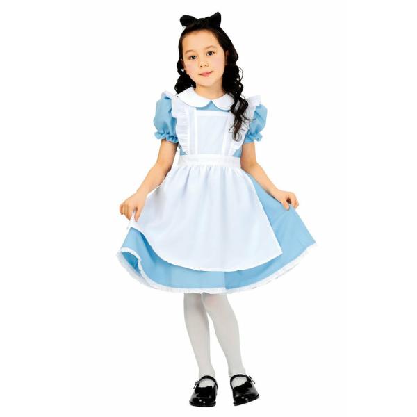 ハロウィン コスプレ HW-16 AQUAドレス 120 キッズ アクアドレス 女の子 不思議の国のアリス コスチューム インスタ映え