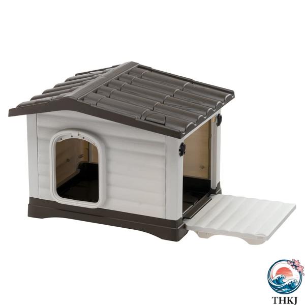 ? イタリアferplast社製。 屋外や屋内どちらでもOKなハウス サビない腐らないプラスチックを採用したタフな犬小屋です。 屋外や屋内どちらにも設置することができます。 特別なツールを使用せずにルーフは簡単に掃除でき、取り外して組み立て...