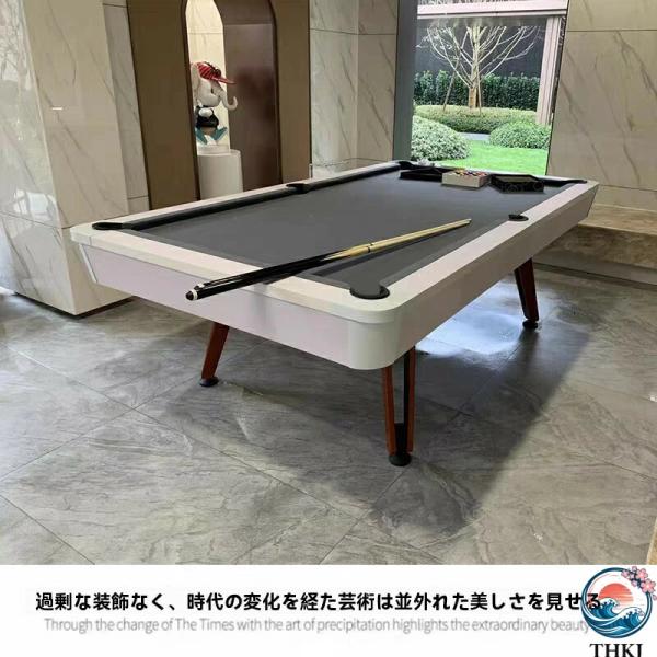 商品名 ビリヤード台ビジネス標準型トリプル大人用アメリカ式中国式ビリヤード台ブラック8台卓球台  商品説明 多機能3in1デザイン：ビリヤードテーブル、卓球台、ダイニングテーブルとして使用可能。スペース効率が高く、家庭から商業施設まで幅広く...