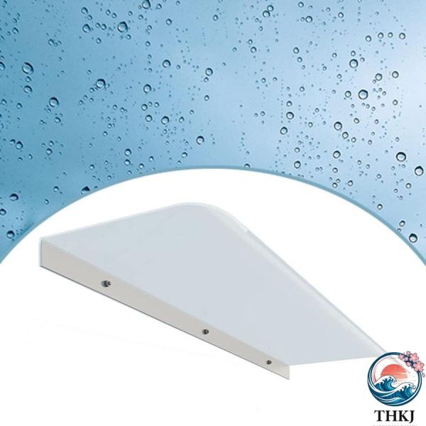 屋根庇 ひさし雨よけ PC 80cm 100cm 120cm パティオ キャノピー 雨雪 家具保護 庭園ドア 窓屋根後付け 拡張可能 設置が簡単 Ma 園芸に便利 作業しやすい