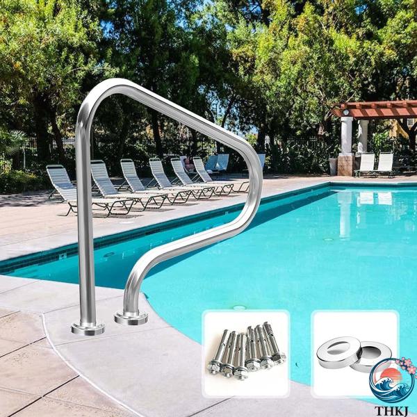 【プレミアム素材】スイミングプールの手すりはステンレス鋼で構成されており、耐腐食性と防錆性に優れ、強力な抗酸化能力があり、長期間の使用に耐えます。滑らかな研磨面により、メンテナンスが容易です、長くご愛用いただけるプ。 【美しい曲線デザイン】...